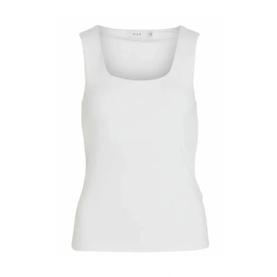 Abbildung von VILA Vikenza Uneck S/L NOOS Top, Damen, Größe: XS, Optical snow
