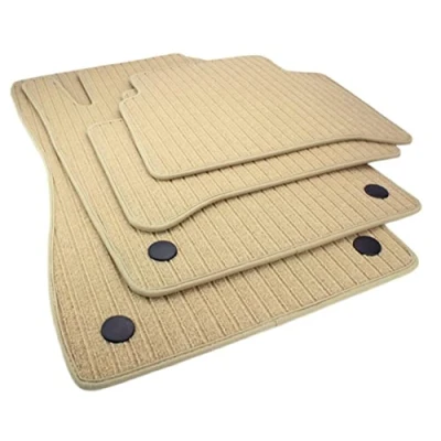 Abbildung von kfz premiumteile24 Fußmatten Velours Kompatibel mit E Klasse W211 S211 T Modell Baujahr 03/2002 10/2009 Rips Automatten Premium Qualität Stoffmatten Beige 4 teilig