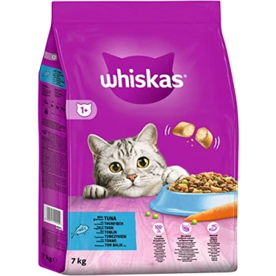 Abbildung von WHISKAS Cat Adult mit Thunfisch Katzentrockenfutter 7kg