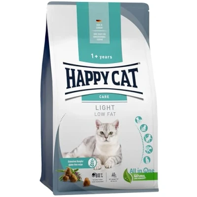 Abbildung von Happy Cat Care Adult Light M Serie Low Fett Trockenfutter für Katzen &amp; Kater weniger 10 kg