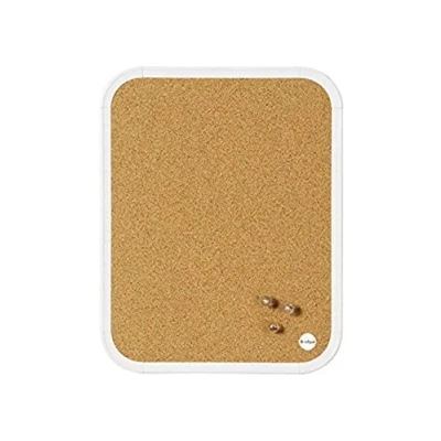 Abbildung von Bi Office CLK010101 Easy Korktafel, Rahmen aus Kunststoff, 216 x 279 mm, korkfarben, kork weiß