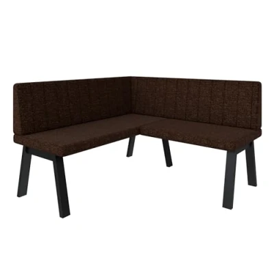 Abbildung von Eckbank Akiko Metal A Eckbankgruppe für Ihrem Esszimmer, Küche modern, Sitzecke, Essecke. Perfekt Küche, Büro und Rezeption. Solide Starke Verarbeitung. (130x130 Inari28)