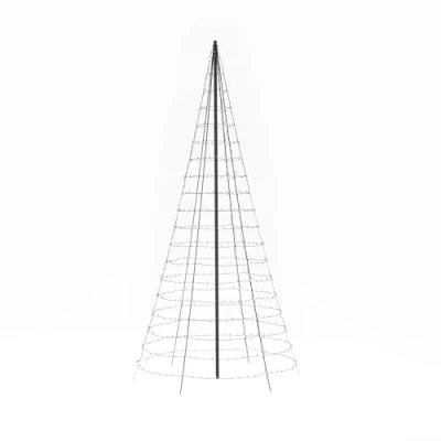 Abbildung von Twinkly Lichterbaum 3D 4 Meter, Flacher Weihnachtsbaum für Türen und Wände im Innen Außenbereich, 750 Kartierbare RGB Weiße LEDs, Kompatibel mit Alexa Google Home, IP44, App Steuerung