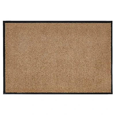 Abbildung von andiamo Premium Fußmatte Wash &amp; Clean langlebige Schmutzfangmatte Hauseingang als innen oder Fußabtreter im überdachten Außenbereich saugstarker Fußabstreifer 90 x 120 cm Beige