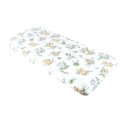 Abbildung von BabyLux SPANNBETTLAKEN 70x140 Spannbetttuch Baumwolle Kinder Baby Babybett, 124. Africa_Tiere
