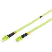Abbildung von DIGITUS DK 2533 02 5 Glasfaserkabel OM5 2 m LC zu Duplex LWL Kabel 1/10/40/100 Gbit/s MM Multimode Glasfaser LAN Fasertyp: 50/125 µ Limettengrün (Lime Green)