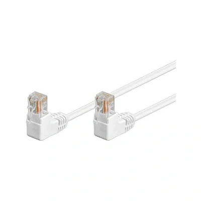 Abbildung von Goobay 96074 CAT 5e Patchkabel, 2x 90 Gewinkelt, U/UTP, Weiß