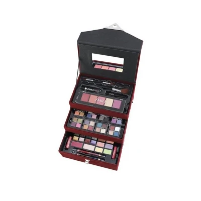 Abbildung von ZMILE COSMETICS Schmink Koffer Schminkkoffer Beauty Case Velvety Dark Berry Set Vegan 74 teilig