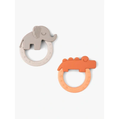 Abbildung von Done By Deer Friends Beißringe 2er Pack, Papaya/Sand