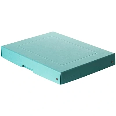 Abbildung von Original Falken PureBox Pastell. Made in Germany. 40 mm hoch DIN A4 blau. Aufbewahrungsbox mit Deckel aus stabilem Karton Vegan Geschenkbox Transportbox Schachtel Allzweckbox