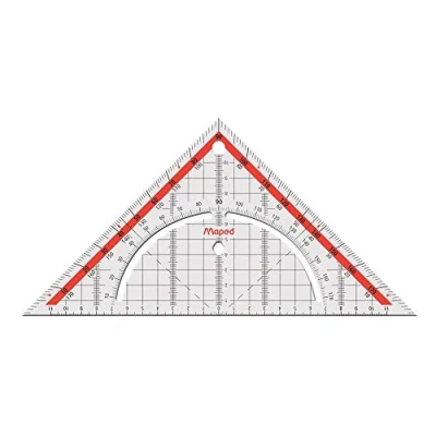 Abbildung von Maped M028700 Geometriedreieck 26 cm Geometric, mit Griff, 1 Stück