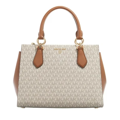 Abbildung von Michael Kors Marilyn Satchel Handtasche, Damen, Größe: One Size, Vanilla