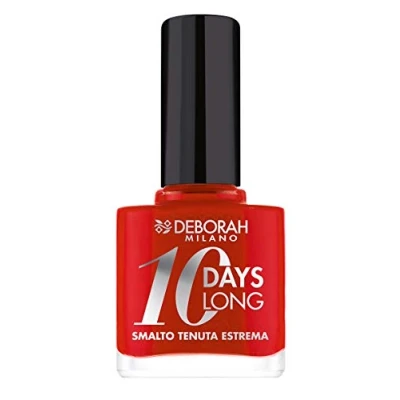 Abbildung von Deborah 10 Days Long Nr. 39 Geranium Red Nagellack bis zu Tage lang ohne Ausbesserung oder UV Lampe, für gepflegte und strahlende Nägel