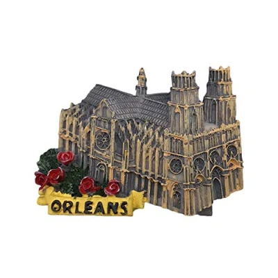 Abbildung von 3D Orleans Frankreich Kühlschrank Kühlschrankmagnet Tourist Souvenirs Handmade Harz Handwerk Magnetischen Aufkleber Home Küche Dekoration Reise Geschenk
