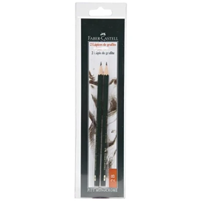 Abbildung von Faber Castell b 9000 2B 2 Blister mit Skala, Farbstifte