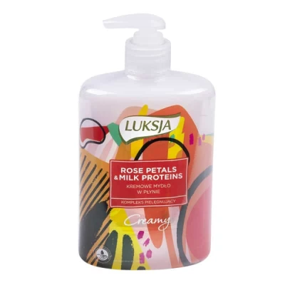 Abbildung von Flüssigseife Luksja Milch Rosenblätter 500ml 1 Stk.