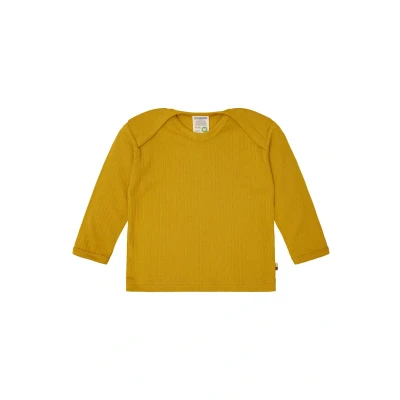 Abbildung von loud + proud Langarm UNI MIT Strickpullover für Kinder, Größe: 98/104, Curry