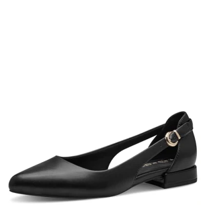 Abbildung von MARCO TOZZI Damen Ballerinas Spitz Vegan, Schwarz (Black), 38 EU