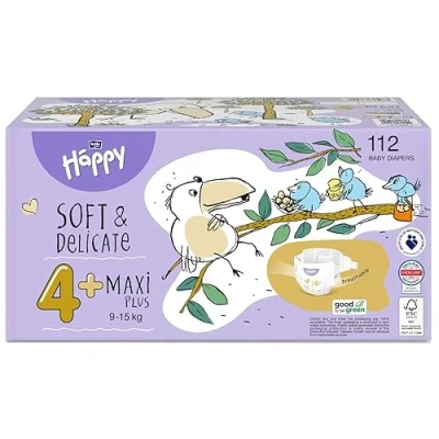 Abbildung von bella baby HAPPY Windeln Gr.4+ Maxi Plus 9 15kg BOX 112 Stück