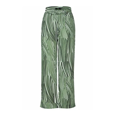Abbildung von Cecil WIDE LEG Stoffhose, Damen, Größe: Lx30, Grün