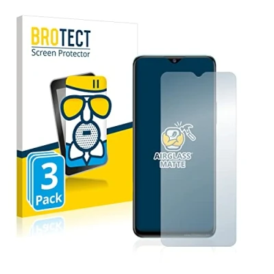 Abbildung von BROTECT Entspiegelungs Schutzglas für Vivo Y76 5G (3 Stück) Schutz Folie Panzerfolie Glas Matt [Extrem Kratzfest 9H, Anti Reflex, Fingerprint]