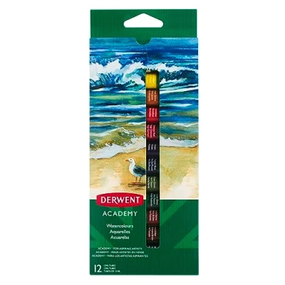 Abbildung von Derwent Academy 2302404 Aquarellfarben, 12 ml, Stück
