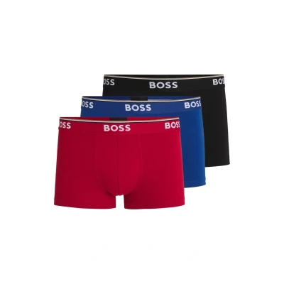 Abbildung von BOSS Trunk Power 3 PACK Boxerbriefs, Herren, Größe: XXL, Open blue