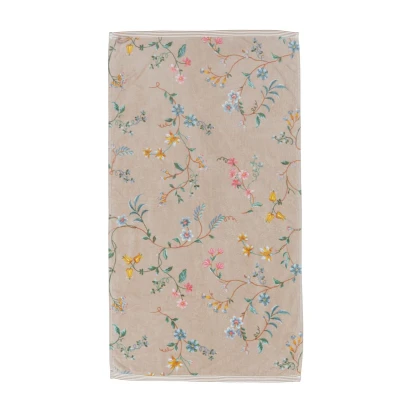 Abbildung von Les Fleurs Handtuch khaki 55x100cm (1 Stück)