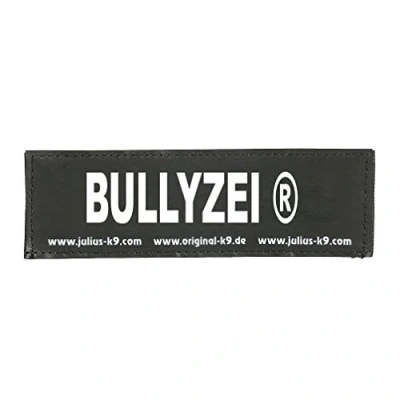 Abbildung von Klettaufschrift, BULLYZEI ®, klein, Schwarz