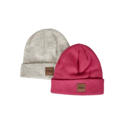 Abbildung von Urban Classics 2PACK Mütze, Herren, Größe: 146/152, Pink/heatherwhite