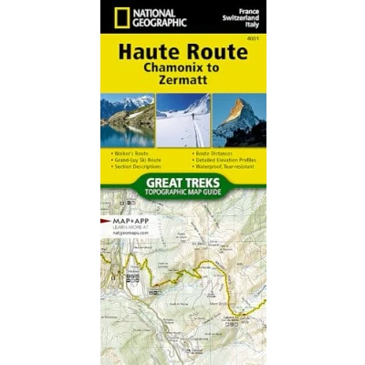 Abbildung von Haute Route (Chamonix Zermatt) (France, Switzerland) 1:50 000: Chamonix Zermatt (National Geographic Trails Illustrated Map, Band 4001)