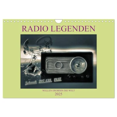 Abbildung von RADIO LEGENDEN (Wandkalender 2025 DIN A4 quer), CALVENDO Monatskalender