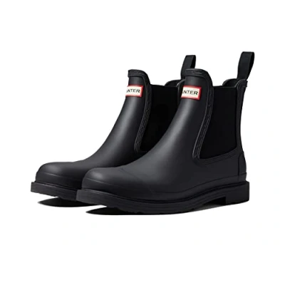 Abbildung von Hunter Original MENS Commando Chelsea BOOT Gummistiefel, Herren, Größe: 44, Black Kunststoff