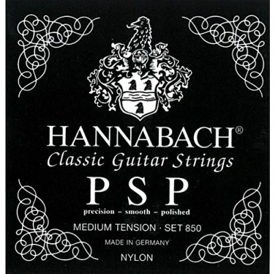 Abbildung von Hannabach Klassikgitarre Saiten Serie 850 PSP MT geschliffen 3er Bass Satz