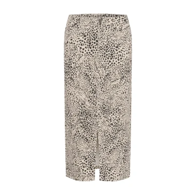 Abbildung von Kaffe Jeansrock, Damen, Größe: 46, Abstract leopard