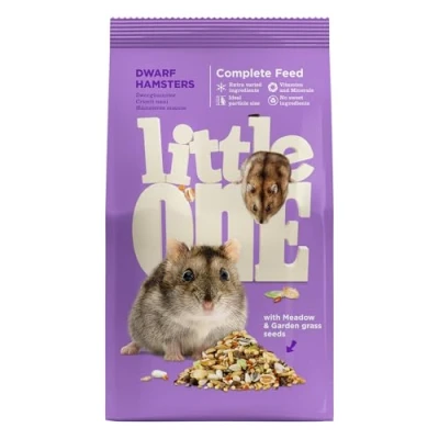 Abbildung von Little One Alleinfutter für Zwerghamster Doppelpack 2 x 400 g Speziell die Ernährungsanforderungen von Zwerghamstern Zur Deckung des Nährstoffbedarfs