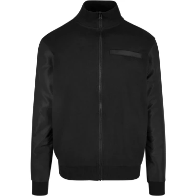 Abbildung von Urban Classics Track Trainingsjacke, Herren, Größe: Large, Black