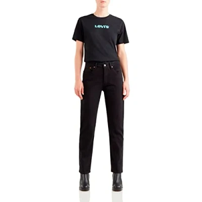 Abbildung von Levi&#039;s 501 CROP Jeans Straight Leg, Damen, Größe: 23x28, Black heart