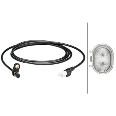 Abbildung von HELLA 6PU 012 679 151 ABS Sensor Hinterachse aktiver 2 1865 MERCEDES BENZ: Sprinter 3.5 T Kastenwagen, 5 Pritsche/Fahrgestell