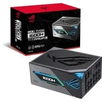 Abbildung von ASUS ROG Thor 1600W Titanium III Gaming Netzteil (GaN MOSFET, Aura Sync RGB, ATX 3.1 kompatibel, PCIe 5.0 Ready, magnetisches OLED Display, 80+ und Cybenetics Lambda A+ Zertifizierung)