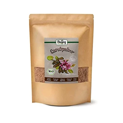 Abbildung von Biojoy BIO Carobpulver (1 kg), Johannisbrotmehl als Bindemittel und Kakao Ersatz, Johannisbrot Schoten getrocknet gemahlen