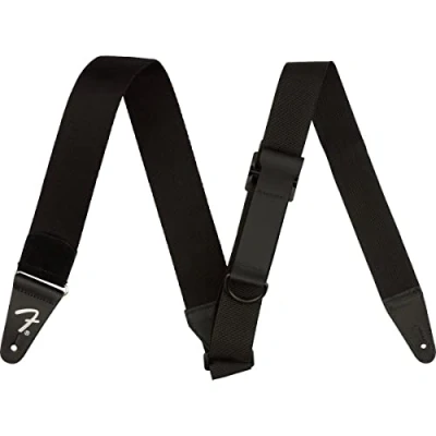 Abbildung von Fender® »RIGHT HEIGHT™ RAYON NYLON STRAP 2&quot;« Gitarrengurt mit Einhand Funktion 5cm Breite Farbe: Schwarz