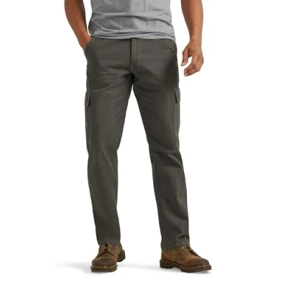 Abbildung von Wrangler Authentics Herren Klassische Cargohose aus Twill mit lockerer Passform Lässige Hose, Braunoliv, 32W / 29L