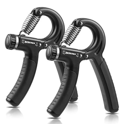 Abbildung von NIYIKOW 2er Set Handtrainer Unterarmtrainer, Einstellbarer Widerstand 10 60kg, Grip Griffkraft Trainer, Fingertrainer, Hand Unterarm Trainingsgerät, Für Sportler und Wiederherstellung der