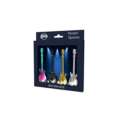Abbildung von Winkee Rocks Kaffeelöffel Gitarre im 4er Set