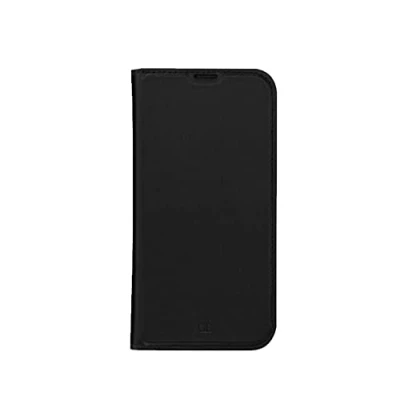 Abbildung von Apple iPhone 14 Pro Hülle Recyceltem Kunstleder dbramante1928 Klapphülle Handyhülle Schwarz