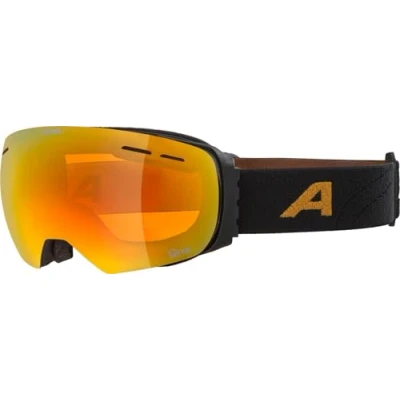Abbildung von ALPINA GRANBY Q LITE Verspiegelte, Kontrastverstärkende Skibrille Mit 100% UV Schutz Für Erwachsene, black gold matt, One Size