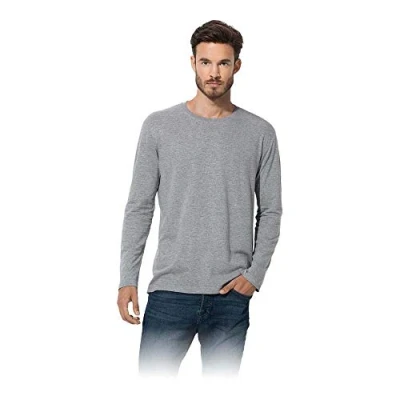 Abbildung von Stedman Classic Long Sleeve Men Dunkelgrau Baumwolle Small Herren