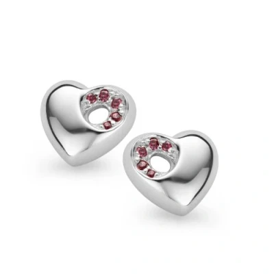 Abbildung von Orphelia Damen Ohrstecker 925 Sterling Silber Zirkonia rot ZO 5020