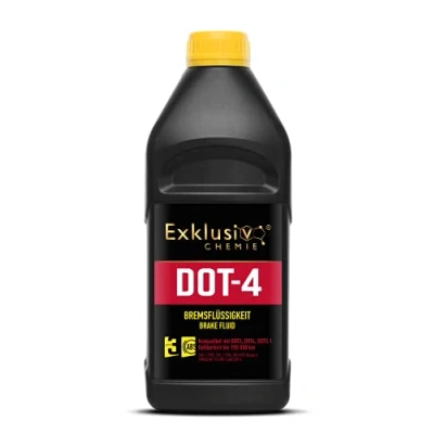 Abbildung von Exklusiv Chemie Bremsflüssigkeit DOT 4 1000ml Für Bremssysteme mit ABS,TCS und ESP/DSC Brake Fluid in Markenqualität Optimierte Bremsleistung